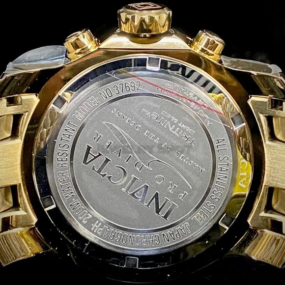 NEW Invicta Pro Diver 48MM Gold Dial Quartz Gold Bracelet Watch - Picture 7 of 10